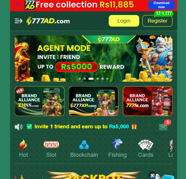 Download 777AD Game Download APK Online Earning App For Pakistan Official App Version 2.3 APK